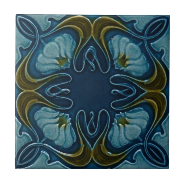 Art Nouveau Vintage Design Feature Backsplash Tile (Front)
