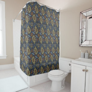 Art Nouveau vintage pattern with decorative leaves Shower Curtain