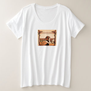 Art Nouveau Vintage reader Plus Size T-Shirt