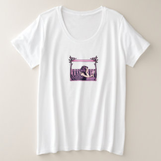 Art Nouveau Vintage reader Plus Size T-Shirt