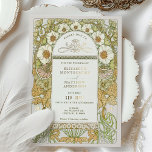 Art Nouveau Vintage Wedding Foil Accents<br><div class="desc">Embrace the elegance of a bygone era with this stunning Art Nouveau-inspired wedding invitation. Featuring intricate floral patterns and graceful lines reminiscent of Alphonse Mucha's classic designs, this invitation is adorned with luxurious gold foil accents that highlight the detailed artwork. The front showcases a beautiful blend of green, gold, and...</div>