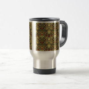Art Nouveau Wallpaper Travel/Commuter Mug, 15 oz Travel Mug