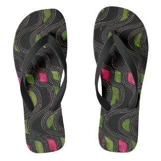 Art Nouveau Wave Pattern Jandals