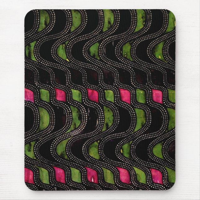 Art Nouveau Wave Pattern - Mousepad (Front)