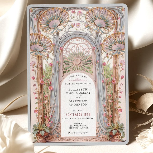 Art Nouveau Wedding Arch Invitation (Creator Uploaded)