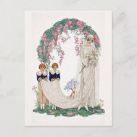Art Nouveau Wedding Illustration – Vintage Bridal 