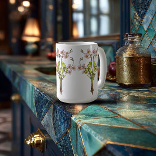 Art Nouveau Whimsical Blooms Coffee Mug