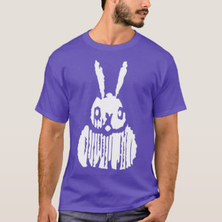 Art Nouveau White Bunny Pattern T-Shirt