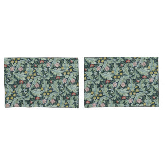 Art nouveau William Morris Leicester Flowers Folia Pillowcase