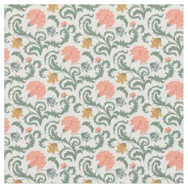 Art Nouveau William-Morris Pattern Fabric (Close Up)