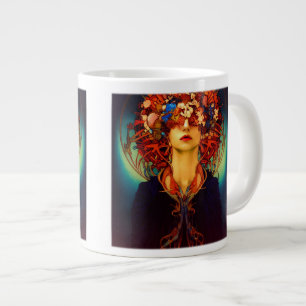 Art Nouveau Woman Combo Mug, 15 oz  Mug