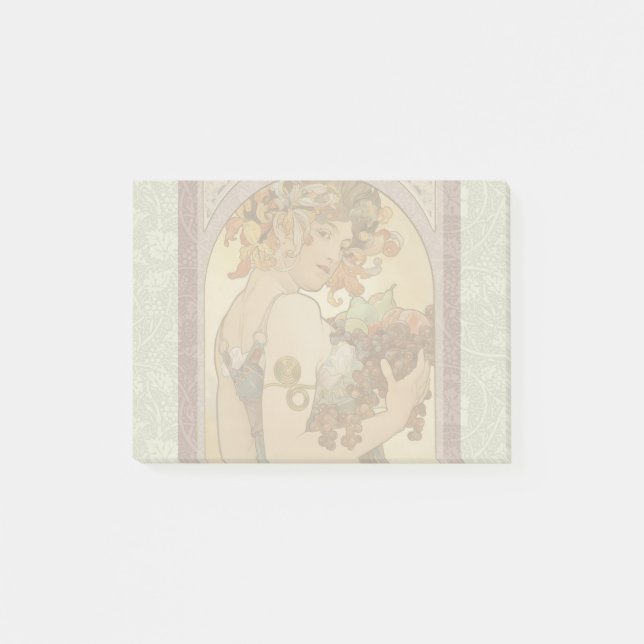 Art Nouveau Woman Mucha Beautiful Post-it Notes (Front)