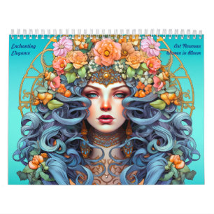 Art Nouveau Women in Bloom Calendar