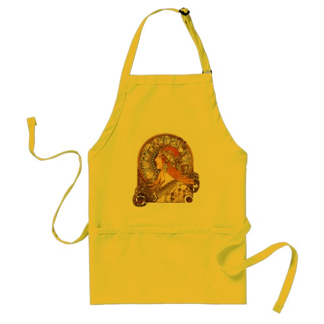 Art Nouveau Zodiac Standard Apron (Front)