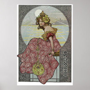 Art Nouveay by Alphonse Mucha Poster