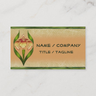 Art Noveau Iris Business Card