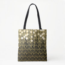 Art Noveau Tote Shopping Bag
