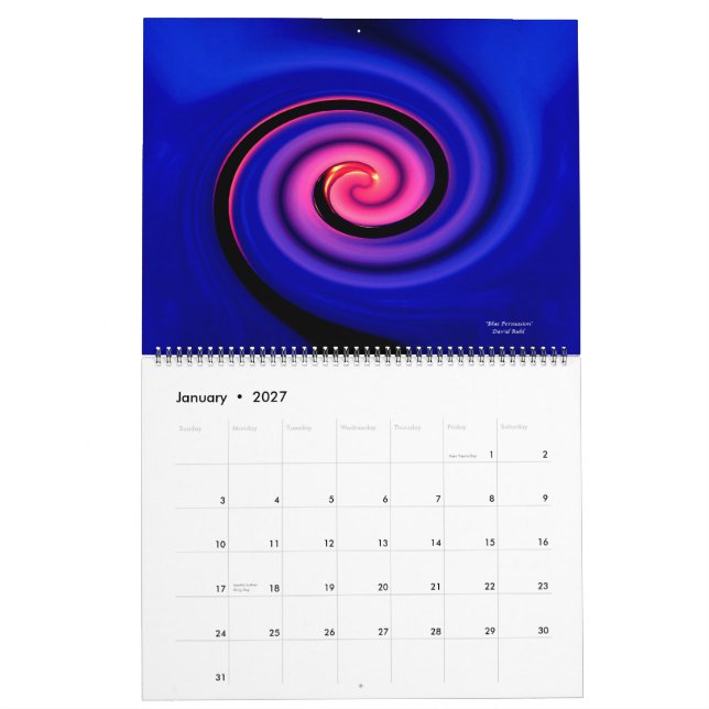 Art Oblique 2012 Calendar (Jan 2027)