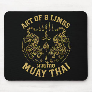 Art of 8 Limbs MMA Tiger Muay Thai Fighter Muay Mouse Pad