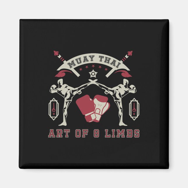 Art Of 8 Limbs Muay Thai  Magnet (Front)