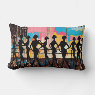 Art of Ballet (#2) oil painting Lumbar Cushion