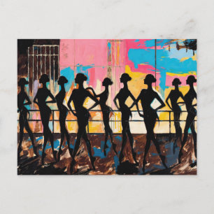 Art of Ballet (#2) oil painting Postcard