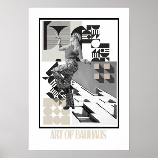 Art of Bauhaus Minimalist Modern Design Poster