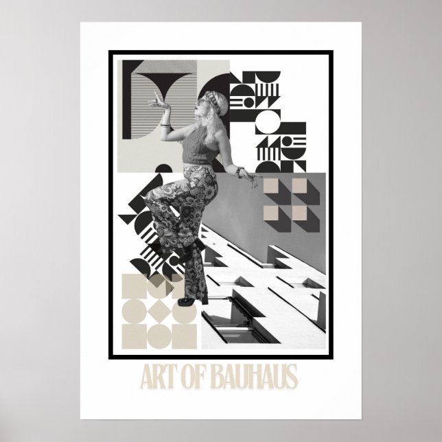 Art of Bauhaus Minimalist Modern Design Poster (Front)