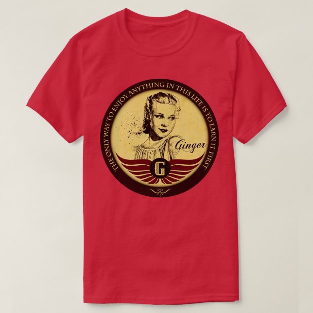 Art of Cinema Ginger Rogers T-Shirt (Design Front)