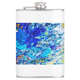 Art of colour palette hip flask