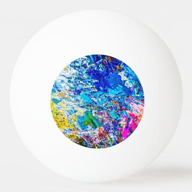 Art of colour palette ping pong ball (Front)