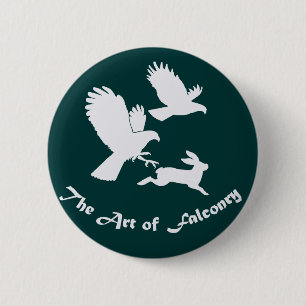 Art of Falconry - Harris Hawks 6 Cm Round Badge