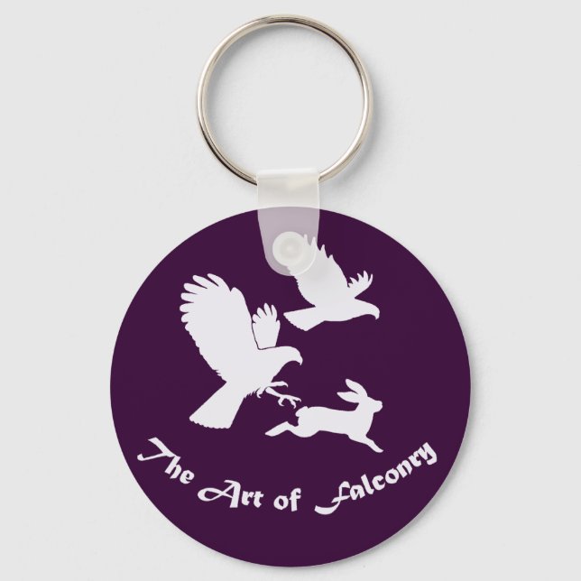 Art of Falconry - Harris Hawks Key Ring (Front)