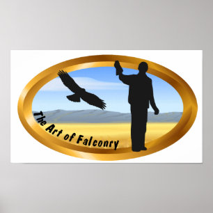Art of Falconry - Oval Poster