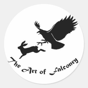 Art of Falconry - Red Tail Hawk Classic Round Sticker