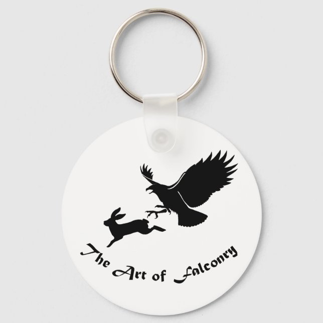 Art of Falconry - Red Tail Hawk Key Ring (Front)