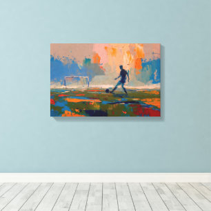 "Art of Football" (Style 1) Oil Painting Canvas Print