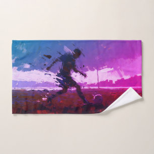 "Art of Football" (Style 3) Oil Painting  Hand Towel