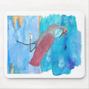 Art Of Life Series Artist Crane Funny Flamingo Mouse Pad