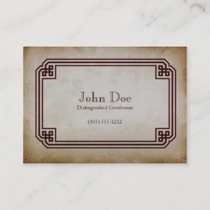 Art of Manliness Framed Calling Card