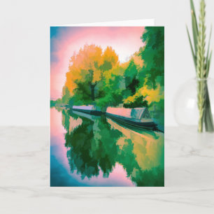 Art Of Narrow Boats Card