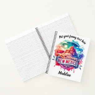 Art of New Mexico's beautiful landscapes Notebook