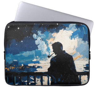 Art of Pipe (Balcony #3) oil painting Laptop Sleeve