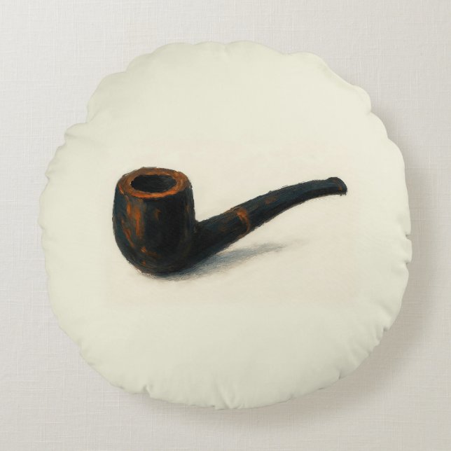 Art of Pipe Round Cushion (Front)