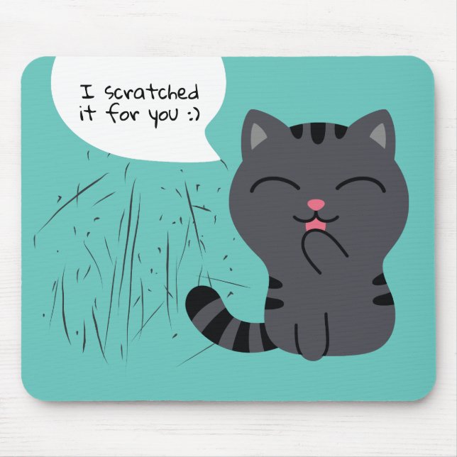 Art of Scratching Illustration Mouse Pad (Front)