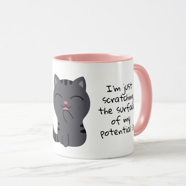 Art of Scratching Illustration Mug (Front Right)
