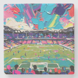 Art of Soccer (#3) Stone Coaster