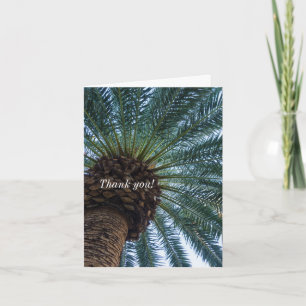 Art Of The Palm Tree Thank You Card