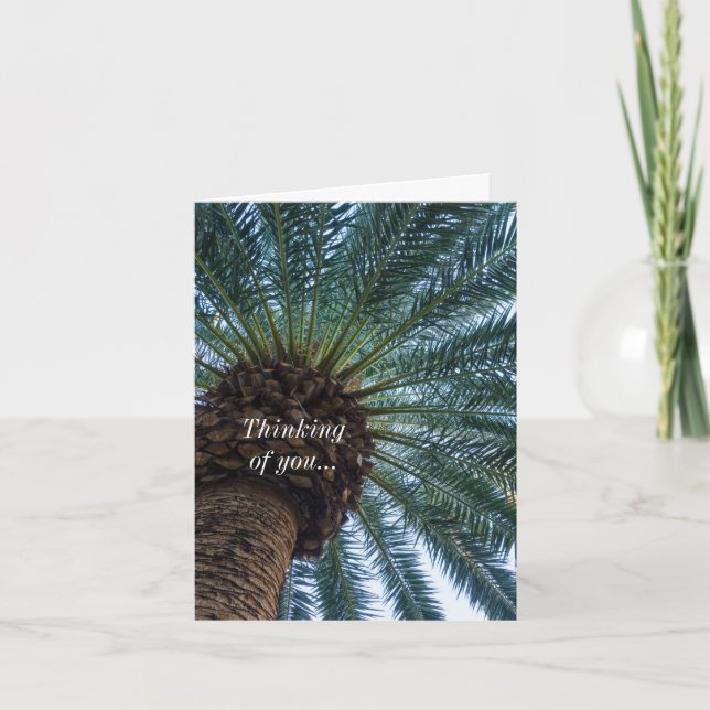 Art Of The Palm Tree Thinking Of You Card (Front)