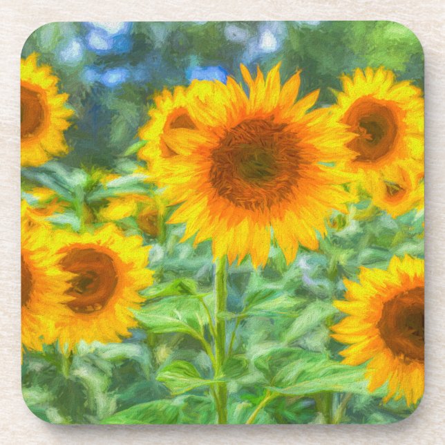 Art Of The Sunflower Coaster (Front)
